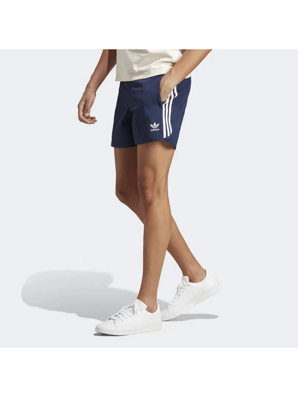 New adidas Size XL Originals Men Navy Adicolor Classics Sprinter 5"Shorts IB9952